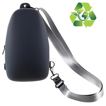 Milieuvriendelijke siliconen schoudertas met riem