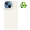 Eco Nature iPhone 13 Hybride Hoesje - Wit