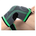 Elastische Unisex Fitness Kniebeschermer - XL - Groen