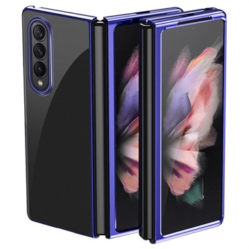 Gegalvaniseerd Frame Samsung Galaxy Z Fold3 5G Hoesje - Blauw