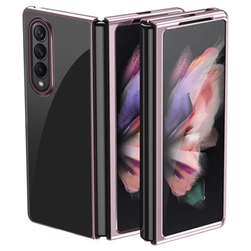Gegalvaniseerd Frame Samsung Galaxy Z Fold3 5G Hoesje - Rose Goud