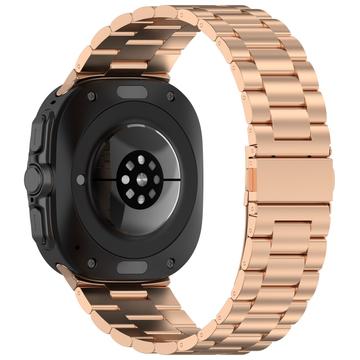 Samsung Galaxy Watch Ultra 2024/2025 Elegante Roestvrij Stalen Riem - Rosé goud