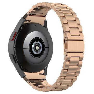 Samsung Galaxy Watch4/Watch4 klassieke roestvrijstalen band - parelgrijs / zwart