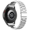 Samsung Galaxy Watch4/Watch4 klassieke roestvrijstalen band - parelgrijs / zwart