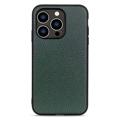 Elegante iPhone 14 Pro Leren Case - Groen
