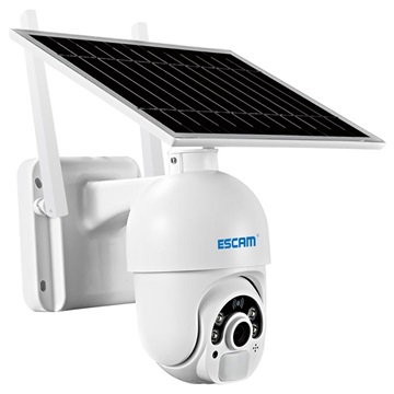 Escam QF250 Bewakingscamera op zonne-energie - 1080p, WiFi - Wit