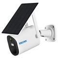 Escam QF290 waterdichte beveiligingscamera op zonne-energie - wit