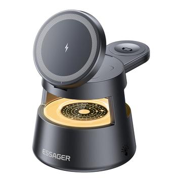 Essager 4-in-1 magnetische draadloze oplaadstandaard - 15W - Zwart