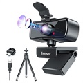 Essager C3 Webcam met Tripod Stand - 2MP, 1080p - Zwart