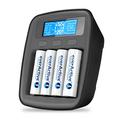EverActive NC-1000M v2 Ni-MH/Ni-Cd professionele batterijlader - 4x AAA/AA