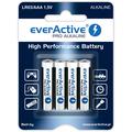EverActive Pro LR03/AAA Alkaline batterijen 1250mAh - 4 stuks.