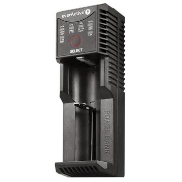 EverActive UC-100C USB-C universele batterijlader met powerbankfunctie - Li-ion/Ni-MH/LiFePO4