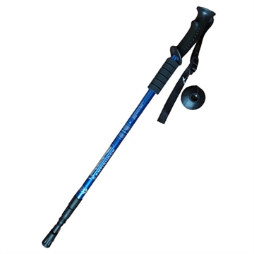 Verlengbare 3-delige wandelstok - 135cm - Blauw