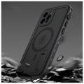 Extreme IP68 iPhone 12 Pro magnetische waterdichte behuizing - zwart
