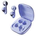 F22 Oorklem OWS draadloze hoofdtelefoon met ENC ruisonderdrukking en Bluetooth 6.0 - Paars