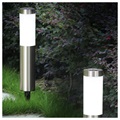 FDTwelve Waterbestendige LED-tuinlamp op zonne-energie - 56.5cm - Zilver