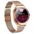 Waterdicht smartwatch voor dames met hartslag KW10 Pro - roségoud