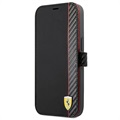 Ferrari On Track Carbon Stripe iPhone 13 Pro Portemonnee Hoesje