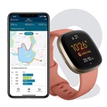 Fitbit Versa 3 Smartwatch met GPS - Roze / Goud