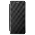 Motorola Moto G60S Flip Cover - Koolstofvezel