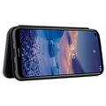 Nokia 5.4 Flip Case met Kaartsleuf - Koolstofvezel