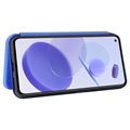 Xiaomi Mi 11 Lite 5G Flip Case - Koolstofvezel - Blauw