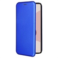 Google Pixel 6 Flip Case - Koolstofvezel - Blauw