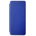 Honor X7 Flip Case - Koolstofvezel - Blauw