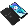 Motorola Moto G50 5G Flip Case - Koolstofvezel - Zwart