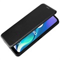 Motorola Moto G50 5G Flip Case - Koolstofvezel - Zwart