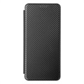 Motorola Moto G51 5G Flip Case - Koolstofvezel - Zwart