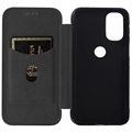Motorola Moto G71 5G Flip Case - Koolstofvezel