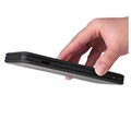 OnePlus 10 Pro Flip Case - Koolstofvezel - Zwart