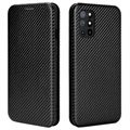 OnePlus 8T Flip Case - Koolstofvezel - Zwart