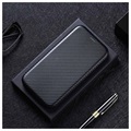 OnePlus 8T Flip Case - Koolstofvezel - Zwart