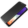 Samsung Galaxy A22 4G Flip Case - Koolstofvezel - Zwart