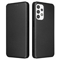 Samsung Galaxy A23 Flip Case - Koolstofvezel - Zwart