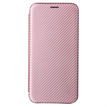 Samsung Galaxy S22+ 5G Flip Case - Koolstofvezel - Roségoud