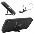 iPhone 13 Mini Flip Case - Koolstofvezel - Zwart