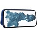 iPhone 14 Pro Flip Case - Koolstofvezel - Blauw