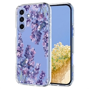 Samsung Galaxy S25 FE TPU-hoesje met bloemenpatroon - Blauweregen