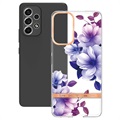 Flower Series Samsung Galaxy A53 5G TPU Case - Paars Begonia