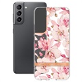 Flower Series Samsung Galaxy S22 5G TPU Case - Roze Gardenia