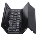 Opvouwbare Bluetooth-toetsenbord- en desktophouder - Zwart