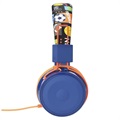 Opvouwbare on-ear stereo kinderhoofdtelefoon B2 - 3,5 mm - oranje / blauw