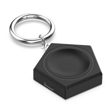 Samsung Galaxy Watch5/Watch5 Pro/Watch6/Watch6 Classic Draadloze Sleutelhanger Oplader - Zwart