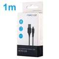 Forever Charge & Sync MicroUSB Kabel - 1m - Zwart