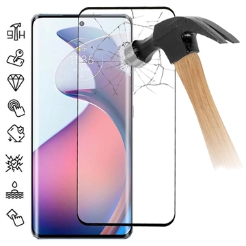 Motorola Edge 40 Pro/Moto X40 Full Cover Glazen Screenprotector - Zwarte Rand