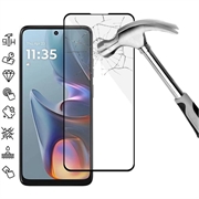 Motorola Moto E15 Full Cover Glazen Screenprotector - Zwarte Rand