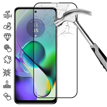 Motorola Moto G54 Full Cover Glazen Screenprotector - Zwarte Rand